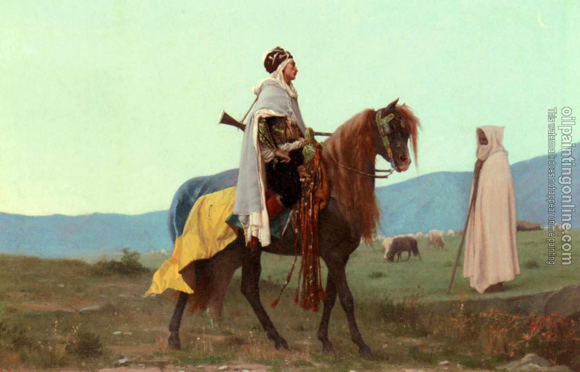 Gustave Clarence Rodolphe Boulanger - An Arab Horseman